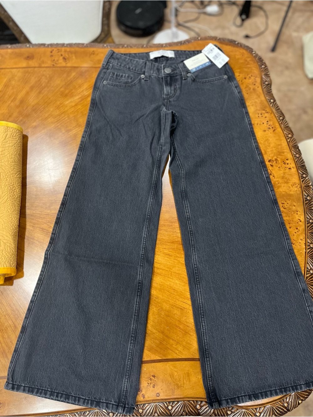 Hollister Black Wide-Leg Flare Jeans